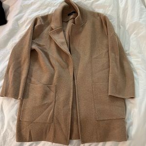 J crew Sophie open front sweater blazer in camel